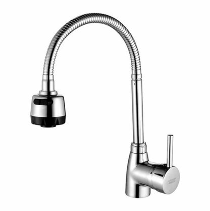 Kitchen Faucet Anti-splash Head Wash Basin Sink Universal Rotatable Faucet Full Copper Joint, Style:304 Cold Water - Faucets & Accessories by buy2fix | Online Shopping UK | buy2fix