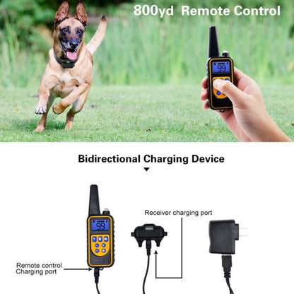 Bark Stopper Dog Training Device Dog Collar with Electric Shock Vibration Warning(AU Plug) - Training Aids by buy2fix | Online Shopping UK | buy2fix