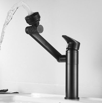 Universal Swivel Faucet Bathroom Hot & Cold Dual-Out Mode Faucet, Specification: Short HT-805065 - Faucets & Accessories by buy2fix | Online Shopping UK | buy2fix