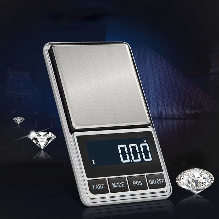 Kitchen Stainless Steel Mini Portable Scale High Precision Jewelry Scale Electronic Scale, Specification: 100g/0.01g - Jewelry Scales by buy2fix | Online Shopping UK | buy2fix