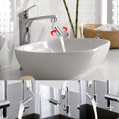 720-Degree Universal Rotating Faucet Anti-Splash Spout Filter Dual-Function Faucet, Specification: Two Sections - Faucets & Accessories by buy2fix | Online Shopping UK | buy2fix