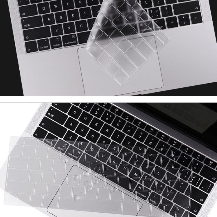 JRC 0.13mm Transparent TPU Laptop Keyboard Protective Film For MacBook Pro 15.4 inch A1707 & A1990 (with Touch Bar) - Keyboard Protector by JRC | Online Shopping UK | buy2fix