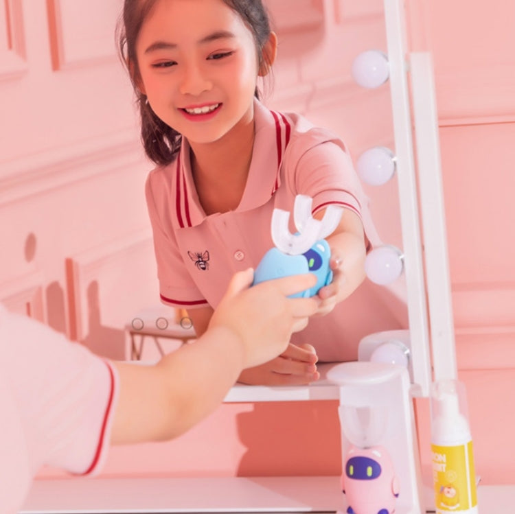 Lanbeibei Children U-Shaped Automatic Electric Toothbrush 2-6 Years Old Plus Version (Pink) - Toothbrushes by buy2fix | Online Shopping UK | buy2fix