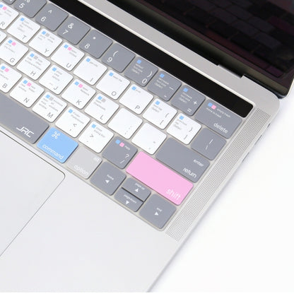 JRC English Version Colored Silicone Laptop Keyboard Protective Film For MacBook Pro 13.3 inch A1706 & A1989 & A2159 (with Touch Bar)(Soothing Color) - Keyboard Protector by JRC | Online Shopping UK | buy2fix