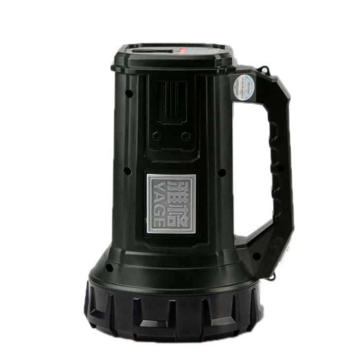 YAGE 5701 10W LED Strong Light Long-Range Searchlight Outdoor Lighting Rechargeable Flashlight, CN Plug(Ink Green) - LED Flashlight by YAGE | Online Shopping UK | buy2fix