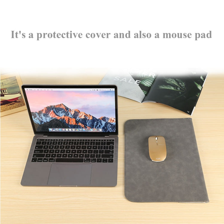 Horizontal Sheep Leather Laptop Bag For Macbook Pro 15 Inch A1707/A1990(Liner Bag  Khaki) - Protective Bags by buy2fix | Online Shopping UK | buy2fix