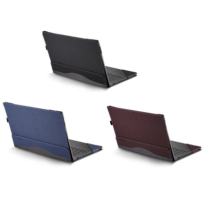 For Samsung Galaxy Book 4 Pro 14 Inch Leather Laptop Anti-Fall Protective Case(Black) - 14.1 inch by buy2fix | Online Shopping UK | buy2fix