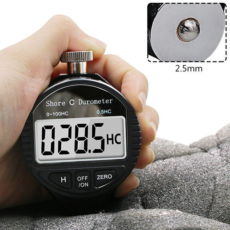 Electronic Digital Display Hard Meter Plastic Rubber Silicone Tire Hardness Meter, Model: 0-100HC C - Measuring Tools by buy2fix | Online Shopping UK | buy2fix