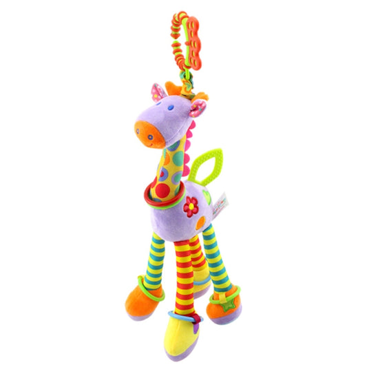 Baby Carriage Hanging Toy 0-1 Year Old Bell Teether Giraffe Bed Bell(Purple) - Strollers Accessories by buy2fix | Online Shopping UK | buy2fix