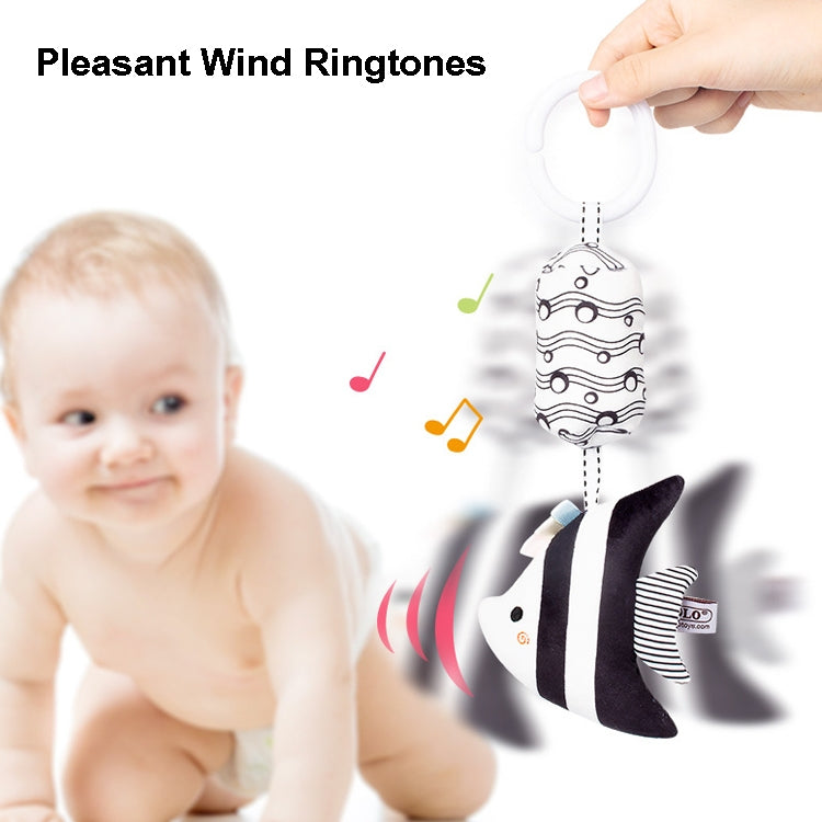 TOLOLO T168231-4 Newborn Bed Bell Early Education Toy Visually Inspires Black And White Wind Chimes Baby Bed Hanging(4A Whale) - Baby Toys by buy2fix | Online Shopping UK | buy2fix