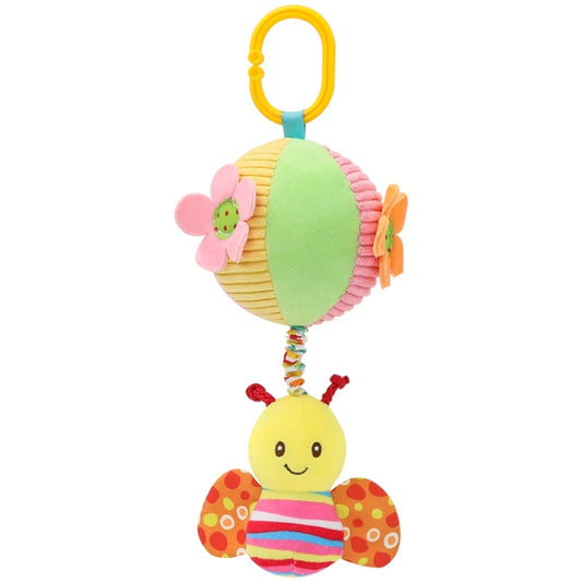 Stroller Drawstring Cloth Ball Toy Baby Soothing Hand Grab Ball Plush Bed Bell Lathe Pendant(Be) - Baby Toys by buy2fix | Online Shopping UK | buy2fix