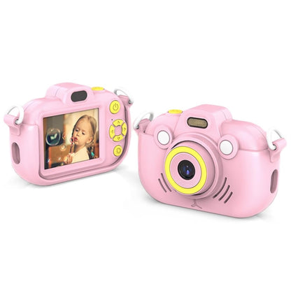 DC502 2.4-Inch 16X Zoom 2.7K Video Recording Children Digital Camera, Color: Pink No Card(EU Plug) - Children Cameras by buy2fix | Online Shopping UK | buy2fix