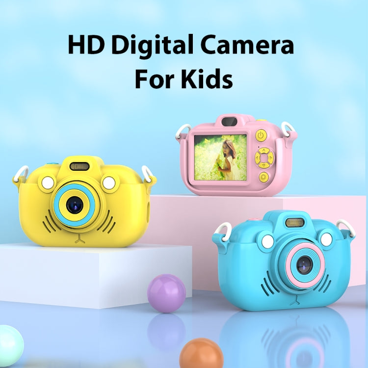 DC502 2.4-Inch 16X Zoom 2.7K Video Recording Children Digital Camera, Color: Pink No Card(EU Plug) - Children Cameras by buy2fix | Online Shopping UK | buy2fix