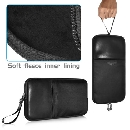 Universal PU Leather + Nylon Waterproof Zipper Portable Keyboard Storage Bag For Apple Wireless Keyboard A1314 & Magic Keyboard A1644(Black) - Digital Storage Bag by buy2fix | Online Shopping UK | buy2fix