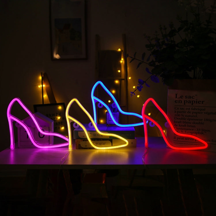 LED High Heels Neon Modeling Lights Bar Cafe Decoration Lights Lights(Red Light) - Holiday Lights by buy2fix | Online Shopping UK | buy2fix