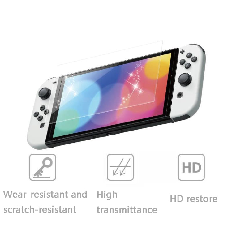 KJH NS-062 Game Consoles Anti-Fingerprint Screen Protective Film For Nintendo Switch OLED - Tempered Glass by KJH | Online Shopping UK | buy2fix