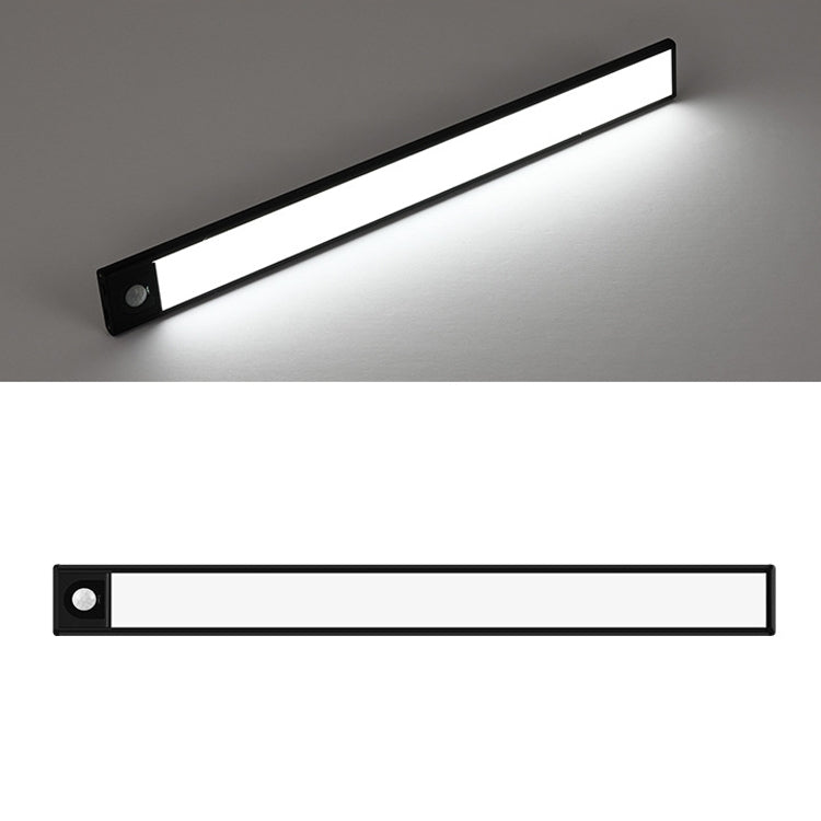 Intelligent Automatic Human Body Induction Wireless LED Lamp 80cm(Black + White Light) - Sensor LED Lights by buy2fix | Online Shopping UK | buy2fix