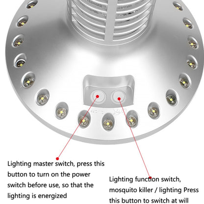 Household Outdoor Solar Light Control Mosquito Lamp(Silver) - Solar Lights by buy2fix | Online Shopping UK | buy2fix
