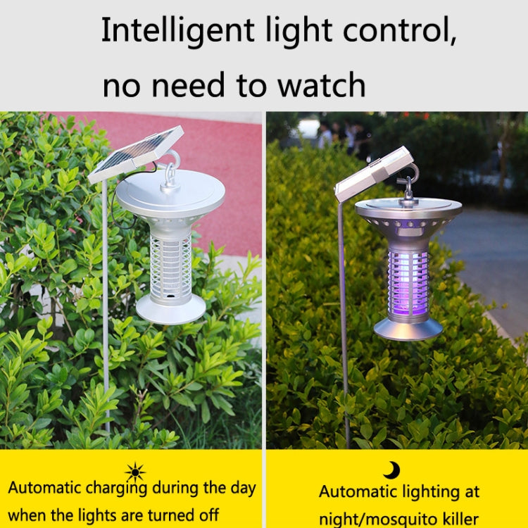 Household Outdoor Solar Light Control Mosquito Lamp(Silver) - Solar Lights by buy2fix | Online Shopping UK | buy2fix