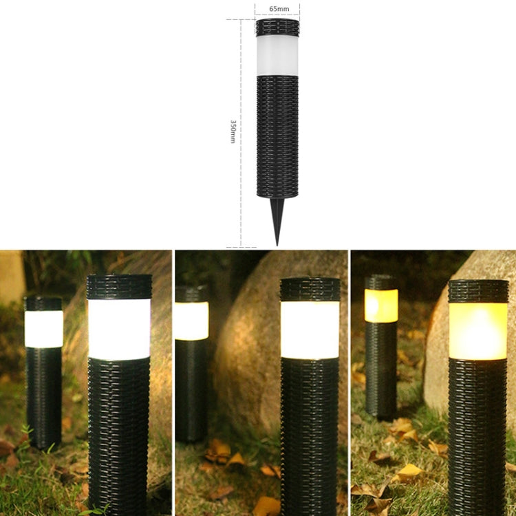 Solar LED Outdoor Waterproof Cylinder Lawn Light, Style: Warm Light - Solar Lights by buy2fix | Online Shopping UK | buy2fix