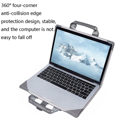 Book Style Laptop Protective Case Handbag For Macbook 13 inch(Gray + Power Bag) - Protective Bags by buy2fix | Online Shopping UK | buy2fix