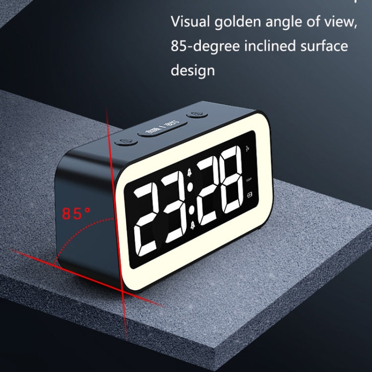 LED Electronic Alarm Clock Night Light(White) - Novelty Clock by buy2fix | Online Shopping UK | buy2fix