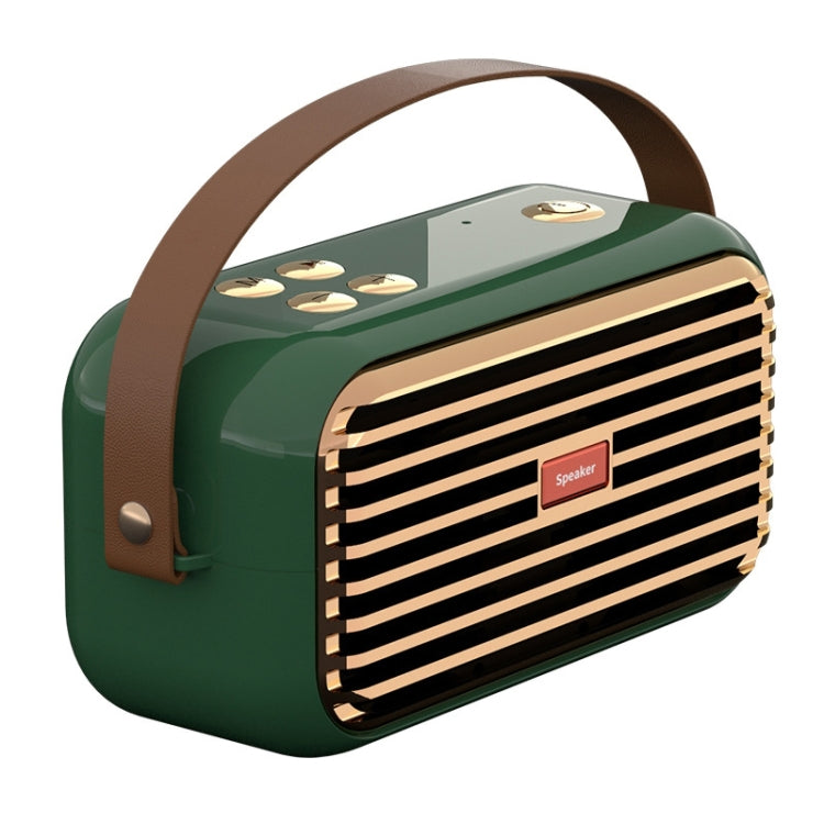 X7 Outdoor Portable Dual Speaker Wireless Bluetooth Retro Portable Speaker(Green) - Desktop Speaker by buy2fix | Online Shopping UK | buy2fix