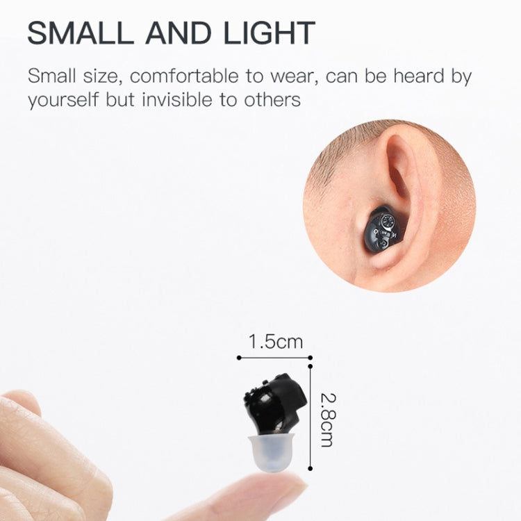 Magnetic Charge Dual-unit Sound Collector, Specification: EU Plug(Black) - Hearing Aids by buy2fix | Online Shopping UK | buy2fix
