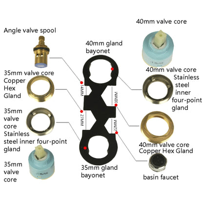 2 PCS Hose Nut Compression Cover Bubble Tool Spool Installation Repair Tool - Hex Key & Spanner by buy2fix | Online Shopping UK | buy2fix