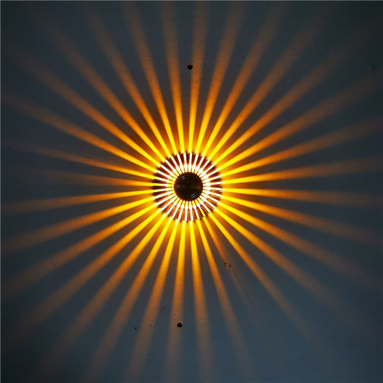 LED Aluminum Aisle Light Sunflower Corridor Lamp Decorative Light, Power source: Visible Installation 1W(Yellow) - Novelty Lighting by buy2fix | Online Shopping UK | buy2fix