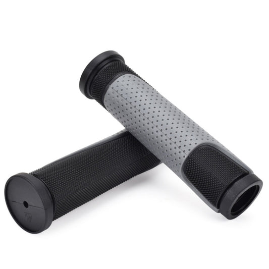 1 Pair FMFXTR Bicycle Grips Mountain Bike Non-Slip Rubber Grips, Style: Double Color Half Pass - Bicycle Grips by FMFXTR | Online Shopping UK | buy2fix