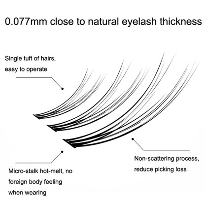 BQI B7229 Lightweight Natural Curling Three-dimensional Slim False Eyelashes, Style: Type A+Fishtail (120PCS) - Eyes by BQI | Online Shopping UK | buy2fix