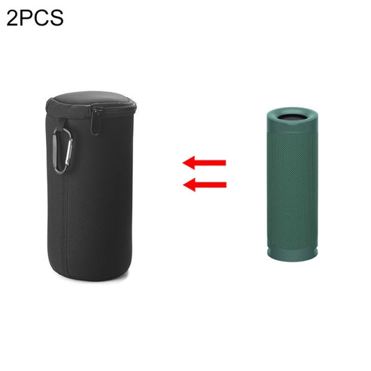 2 PCS Wireless Bluetooth Speaker Portable Waterproof Case For Sony SRS-XB23(Black) - Protective Case by buy2fix | Online Shopping UK | buy2fix