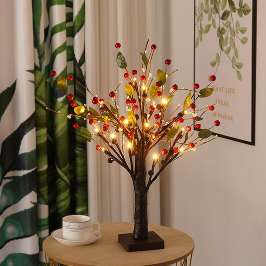 SJ-SD048 LED Home Decoration Light Christmas Lighted Tree, Style: Detachable Base Red Fruit - Christmas Decoration Lamps by buy2fix | Online Shopping UK | buy2fix