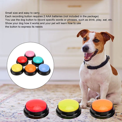 Pet Communication Button Dog Vocal Box Recording Vocalizer, Style: Recording Model(Pink) - Training Aids by buy2fix | Online Shopping UK | buy2fix