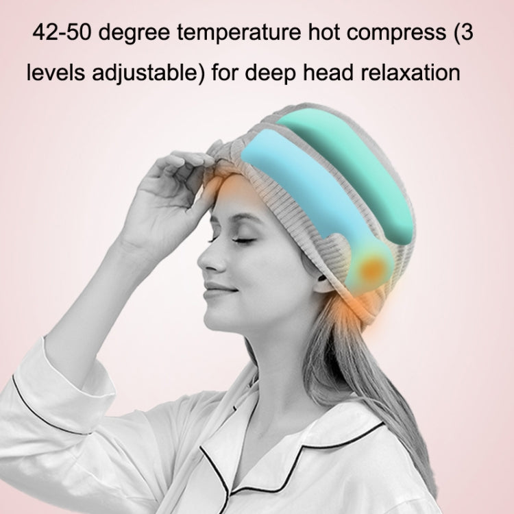 K2009 Air Wave Head Massage Device Heating Compress Airbag Home Sleep Massage Instrument(Pink) - Massage & Relaxation by buy2fix | Online Shopping UK | buy2fix