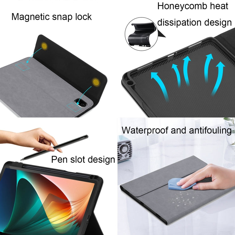 For Xiaomi 5/Pro/5G 11 inch All-inclusive Anti-drop Tablet Magnetic Protective Case with Pen Slot(Blue+Power Bag) - More Tablet Cases by buy2fix | Online Shopping UK | buy2fix