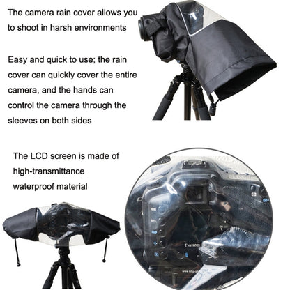 For 5D3 / D800 SLR Camera Rain Cover Photography Camera Raincoat Medium Telephoto Lens Rain Cover - Camera Rain Covers by buy2fix | Online Shopping UK | buy2fix