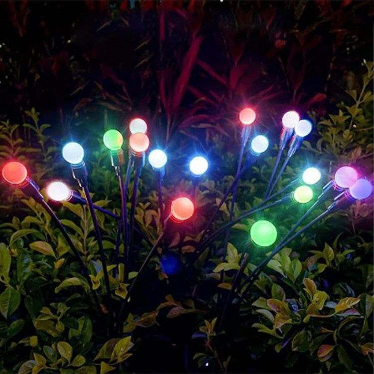 2sets Solar Firefly Lights Christmas Outdoor Garden Waterproof Lawn Lights, Color: 8 Head Color Light - Solar Lights by buy2fix | Online Shopping UK | buy2fix