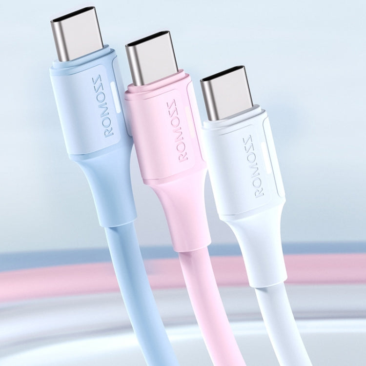 ROMOSS CB302V 1.2m 6A TYPE-C Mobile Phone Fast Charging Data Cable for Huawei/Xiaomi/Android(Pink) - USB-C & Type-C Cable by ROMOSS | Online Shopping UK | buy2fix