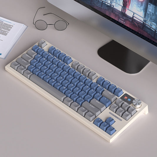 LANGTU LT84 Mechanical Luminous Keyboard, Style: Wireless Tri-Mode RGB Sea-Air Axis Pro ( Sky) - Wireless Keyboard by LANGTU | Online Shopping UK | buy2fix