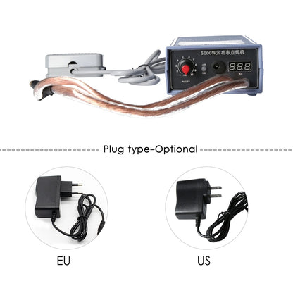 Portable 18650 Battery Spot Welder 5000W High Power Handheld Spot Welding Machine, Style: Footswitch Version EU Plug - Others by buy2fix | Online Shopping UK | buy2fix