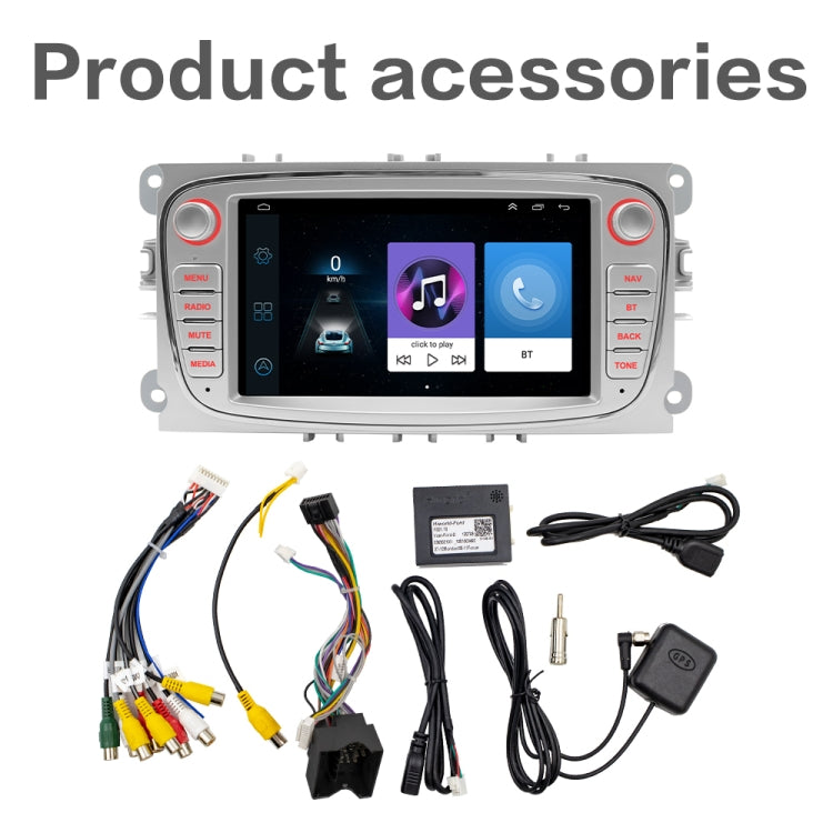 For Ford Focus 7 Inch HD Android Navigation Bluetooth RDS Radio, Size: 2+64G(Silver) - Car MP3 & MP4 & MP5 by buy2fix | Online Shopping UK | buy2fix