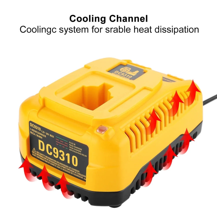 DCB9310 Fast Battery Charger for Dewalt 7.2V-18V XRP NI-CD NI-MH Battery, Plug: EU - Electric Saws & Accessories by buy2fix | Online Shopping UK | buy2fix