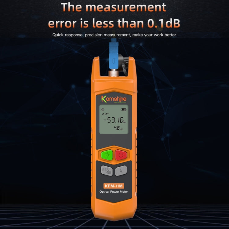 Komshine High Precision Optical Power Meter Mini Fiber Optic Light Attenuation Tester With LED, Specification: C-G/-50DBM to +26DBM - Fiber Optic Test Pen by Komshine | Online Shopping UK | buy2fix