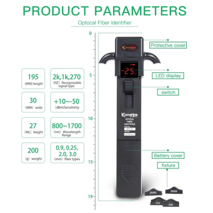 Komshine Handheld Fiber Optic Identification Instrument Signal Direction Identifier(KFI-35) - Fiber Optic Test Pen by Komshine | Online Shopping UK | buy2fix