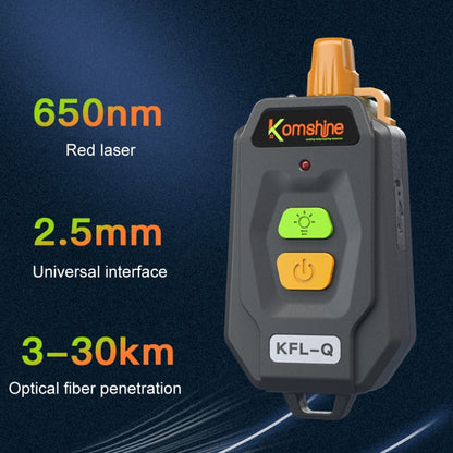 Komshine 15km Mini Optical Fiber Breakpoint Positioning Test Red Light Pen, Specification: KFL-Q-20MW - Fiber Optic Test Pen by Komshine | Online Shopping UK | buy2fix