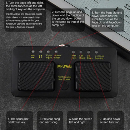 M-VAVE CUBE TURNER PRO Electric Guitar Effect Loop Bluetooth Spectrometer Controller - Guitar Tuner by M-VAVE | Online Shopping UK | buy2fix