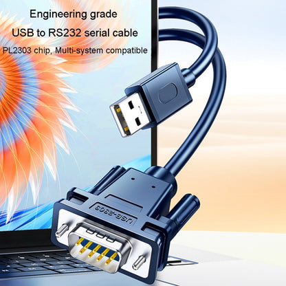 JINGHUA USB To RS232 Serial Cable DB9 Pin COM Port Computer Converter, Length: 1.2m - RS485 / RS232 Series by JINGHUA | Online Shopping UK | buy2fix