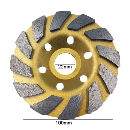 100mm Concrete Stone Diamond Grinding And Polishing Blades Ceramic Grinder Machine Fan Shape Grinding Wheel, Specification: B Level Coarse Tooth - Abrasive Tools & Accessories by buy2fix | Online Shopping UK | buy2fix